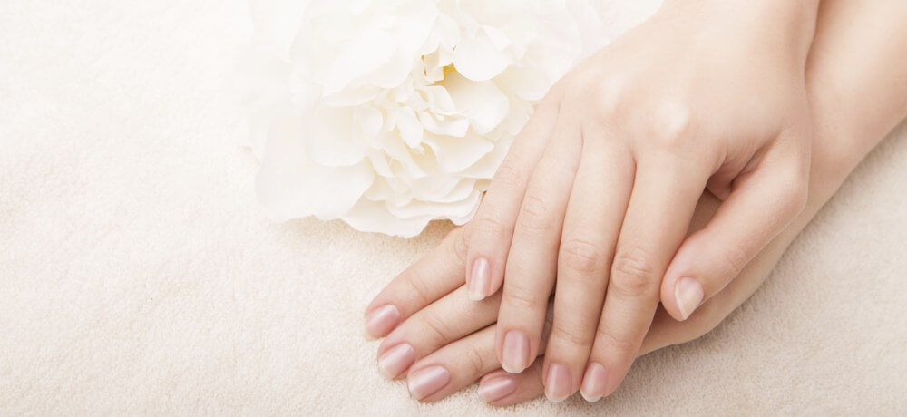 Beautiful hand with perfect nail manicure