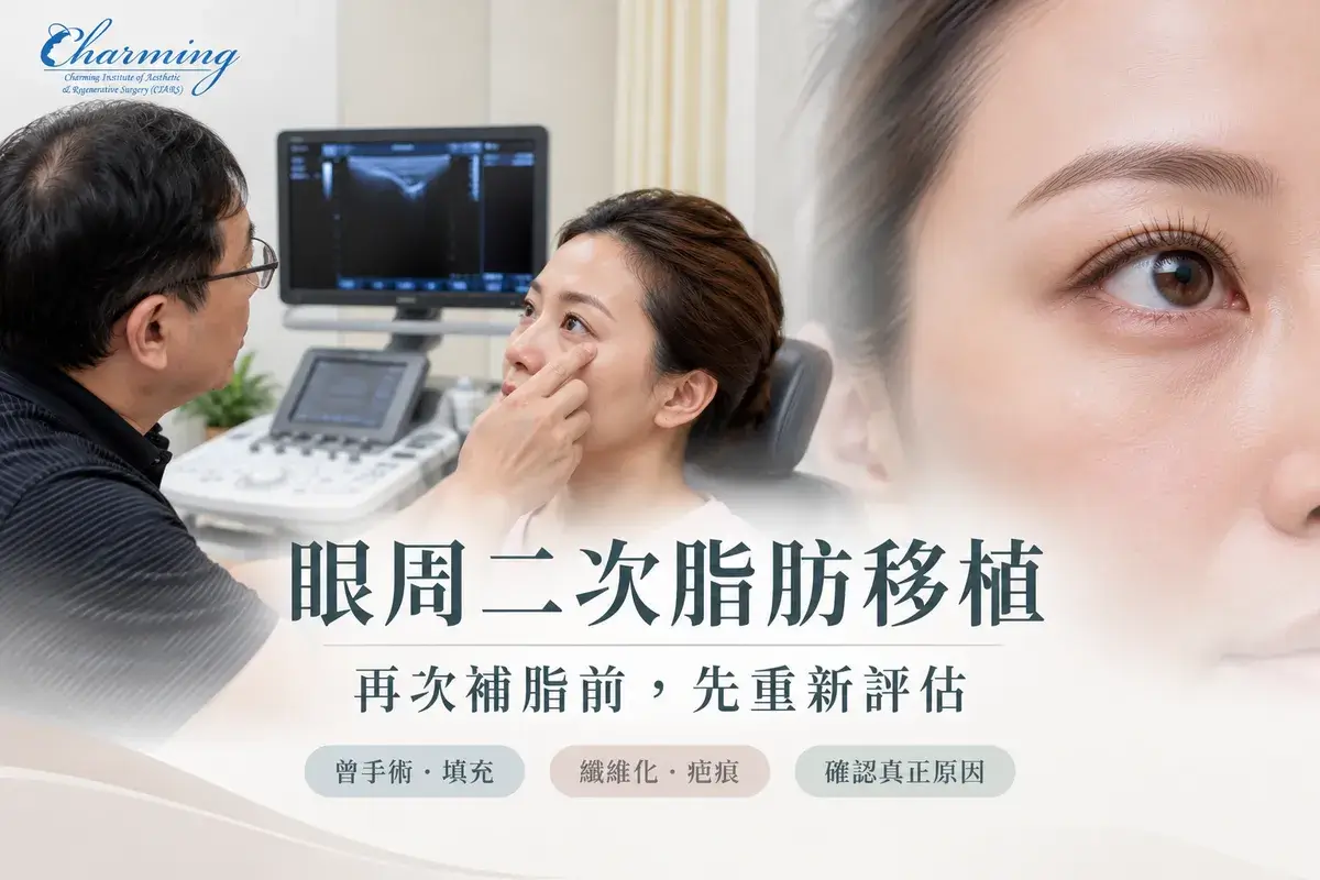 眼周二次脂肪移植前需重新評估組織狀態與凹陷原因